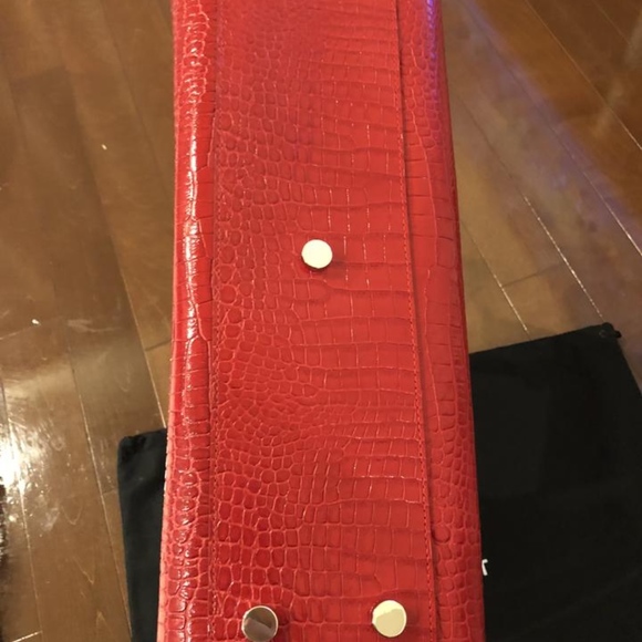 Saint Laurent Cabas Rive Gauche New W/ Tag Croc Em - Picture 5 of 8